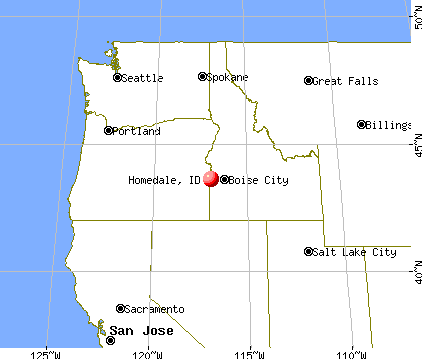 Homedale, Idaho map