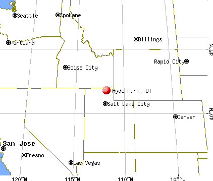 Hyde Park, Utah map