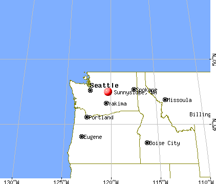 Sunnyslope, Washington map