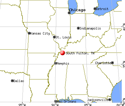 South Fulton, Tennessee map