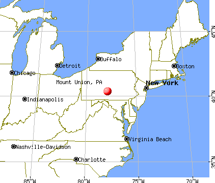 Mount Union, Pennsylvania map