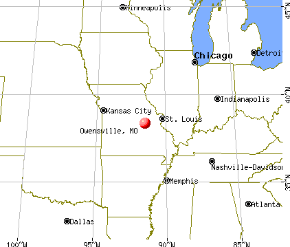 Owensville, Missouri map