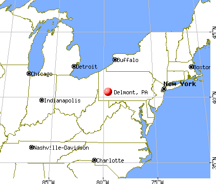 Delmont, Pennsylvania map