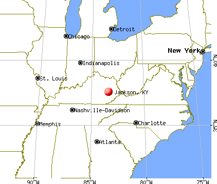 Jackson, Kentucky map