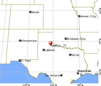 Memphis, Texas map