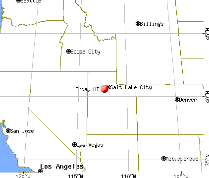 Erda, Utah map