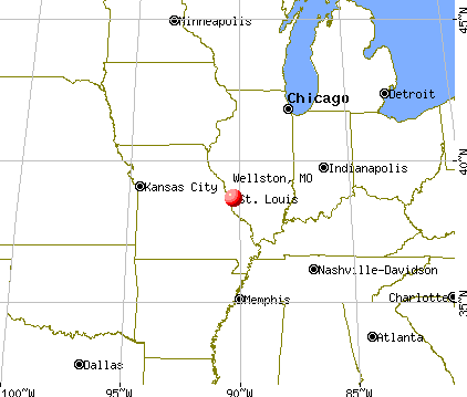 Wellston, Missouri map