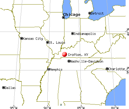 Crofton, Kentucky map
