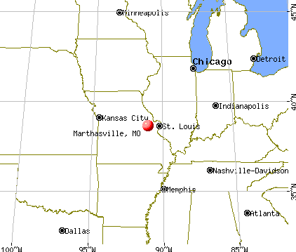 Marthasville, Missouri map