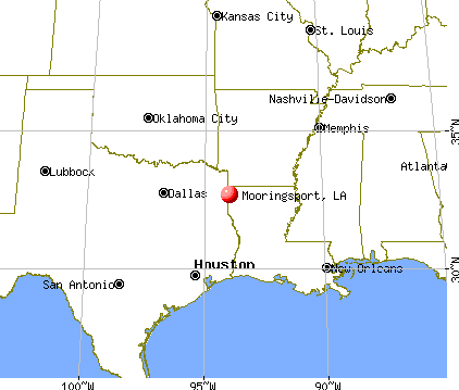 Mooringsport, Louisiana map
