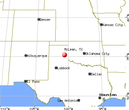 McLean, Texas map