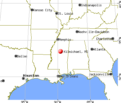 Kilmichael, Mississippi map