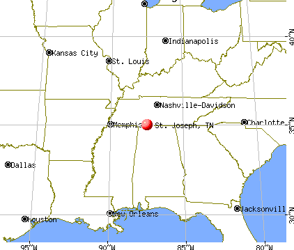 St. Joseph, Tennessee map