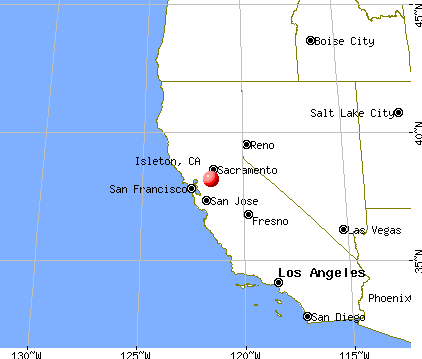 Isleton, California map