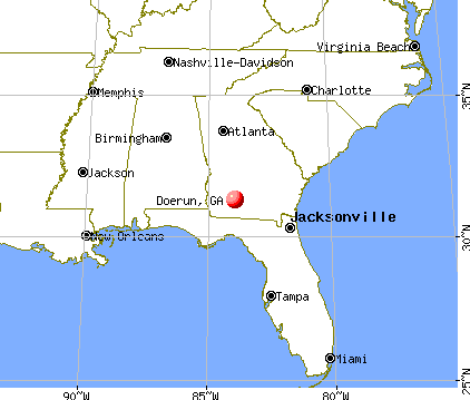 Doerun, Georgia map