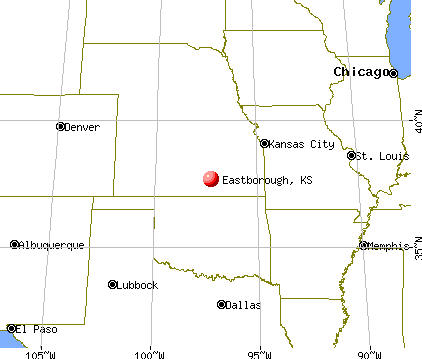 Eastborough, Kansas map