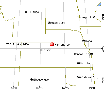 Haxtun, Colorado map
