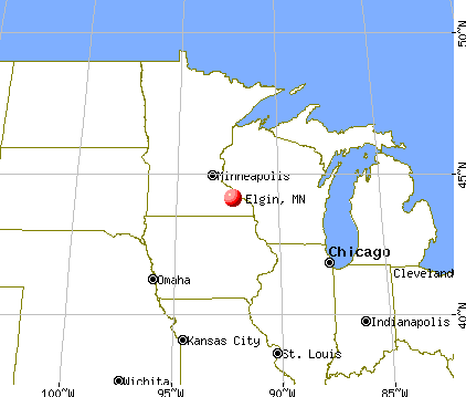Elgin, Minnesota map
