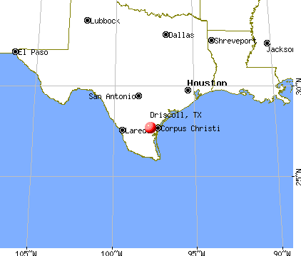 Driscoll, Texas map
