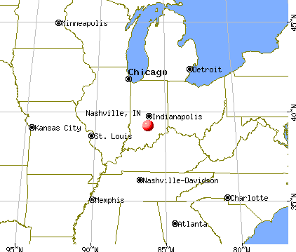 Nashville, Indiana map