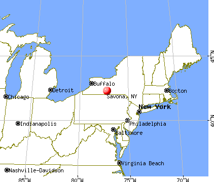 Savona, New York map