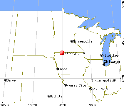 Okoboji, Iowa map