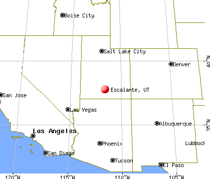 Escalante, Utah map