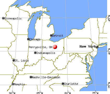 Perrysville, Ohio map