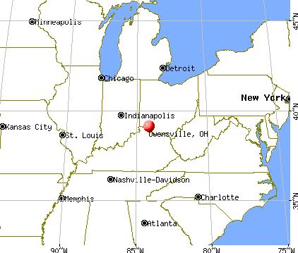 Owensville, Ohio map