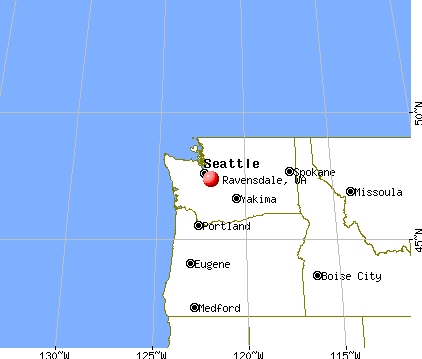 Ravensdale, Washington map