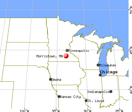 Morristown, Minnesota map