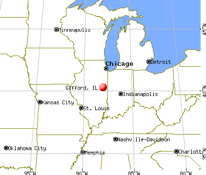 Gifford, Illinois map