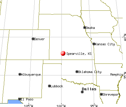 Spearville, Kansas map