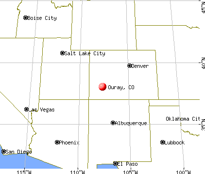 Ouray, Colorado map
