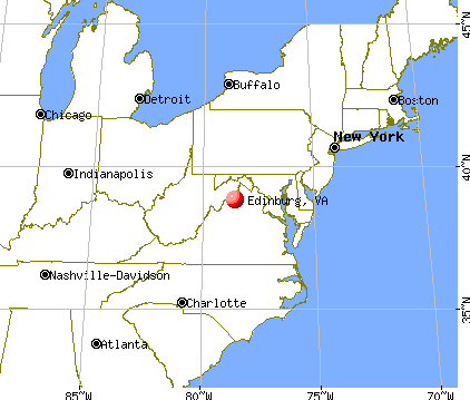 Edinburg, Virginia map