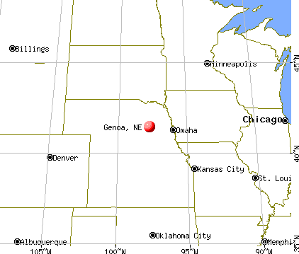 Genoa, Nebraska map