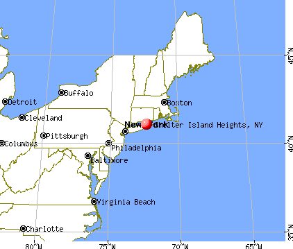 Shelter Island Heights, New York map