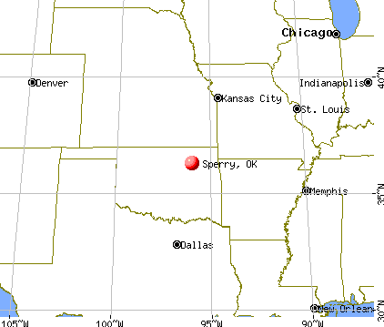 Sperry, Oklahoma map