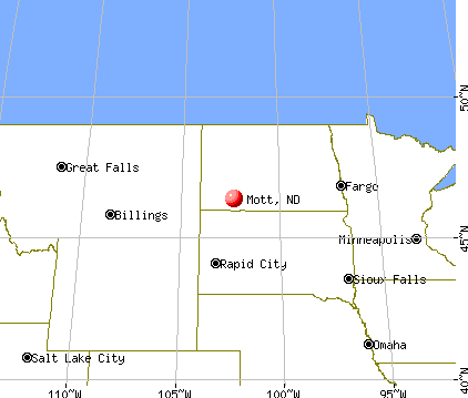 Mott, North Dakota map