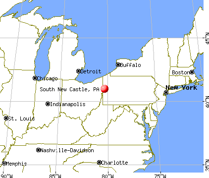 South New Castle, Pennsylvania map