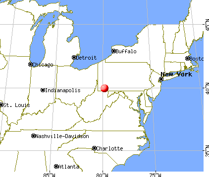 New Salem-Buffington, Pennsylvania map