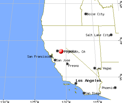 Plymouth, California map