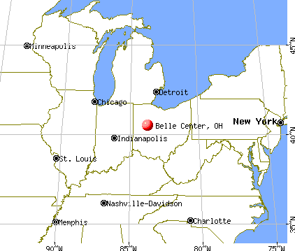 Belle Center, Ohio map