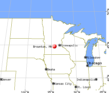 Brownton, Minnesota map
