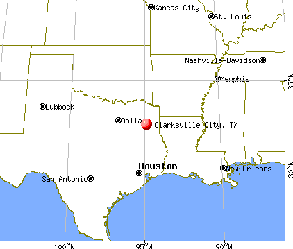 Clarksville City, Texas map