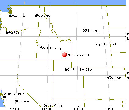 McCammon, Idaho map