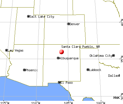 Santa Clara Pueblo, New Mexico map