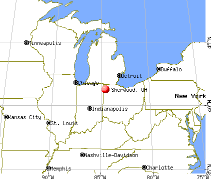 Sherwood, Ohio map
