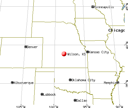 Wilson, Kansas map