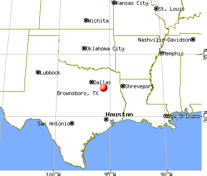 Brownsboro, Texas map